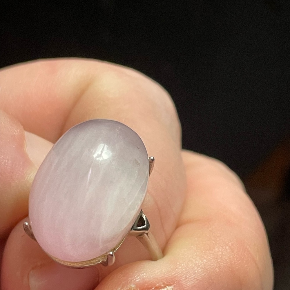 Sterling Silver Kunzite Ring and Bracelet set